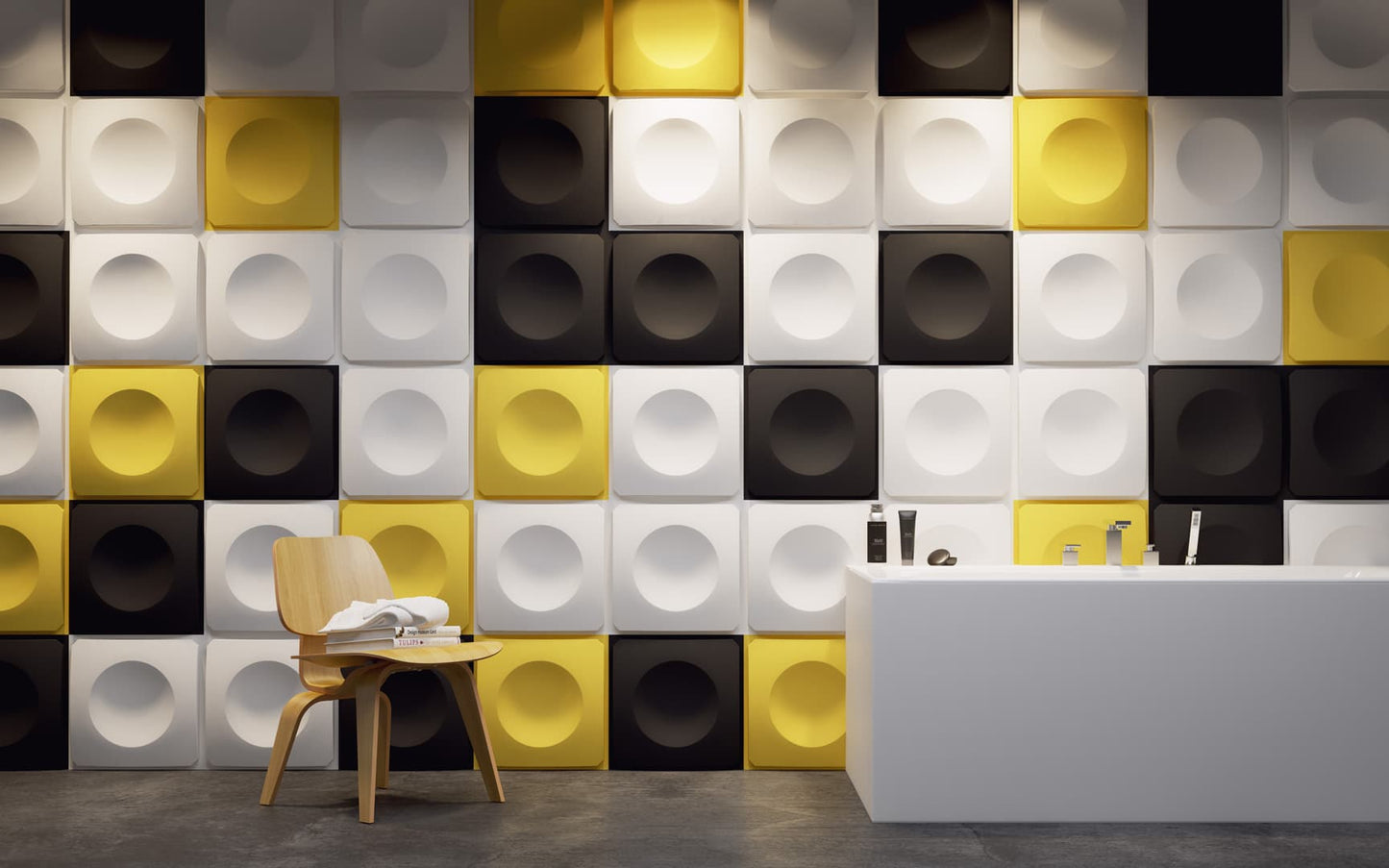 Circles Modern 3D Wall Panel - 0040