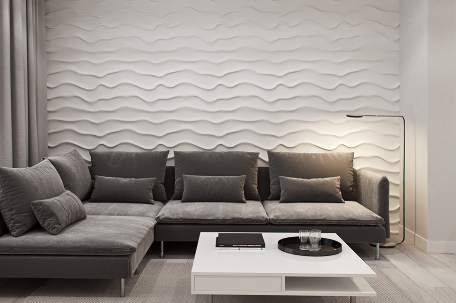 3D Waves Wall Panel - 0106