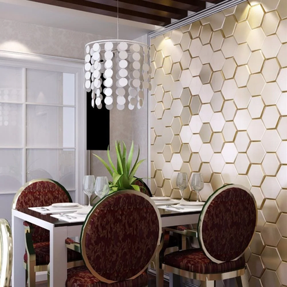 3D Honeycomb Wall Panel - Radiant Harmony 0044