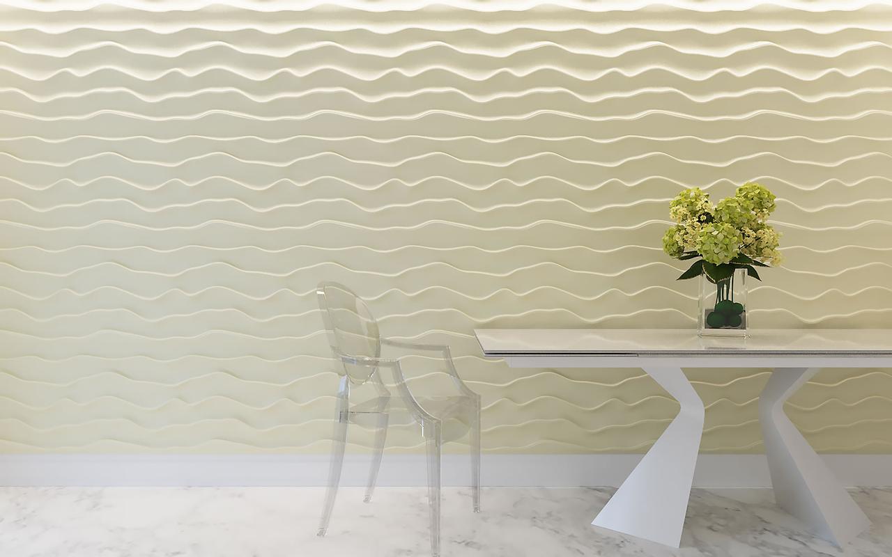 3D Waves Wall Panel - 0106