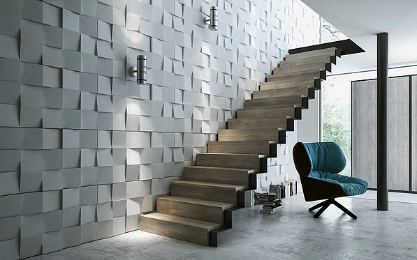 3D Wall Tiles Panel - Urban Waves 0081