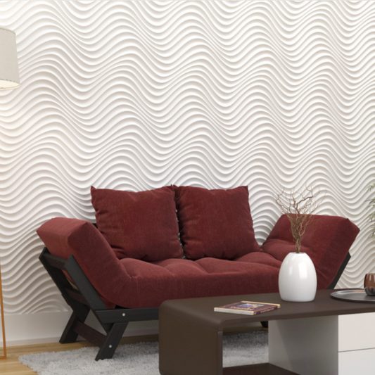 Panneau mural 3D pour salon - Silk Scape 0023