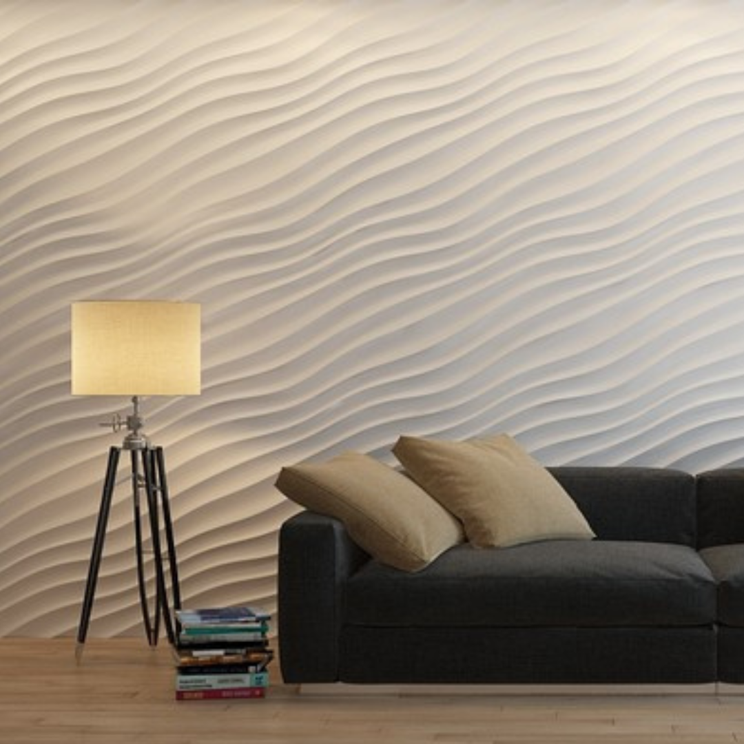 Panneau mural design 3D Waves - Petites vagues 0078