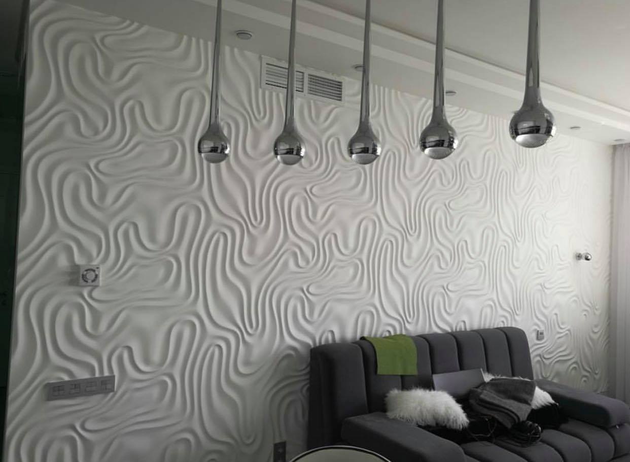 Textured 3D wall panel - Wind Illusion 0125