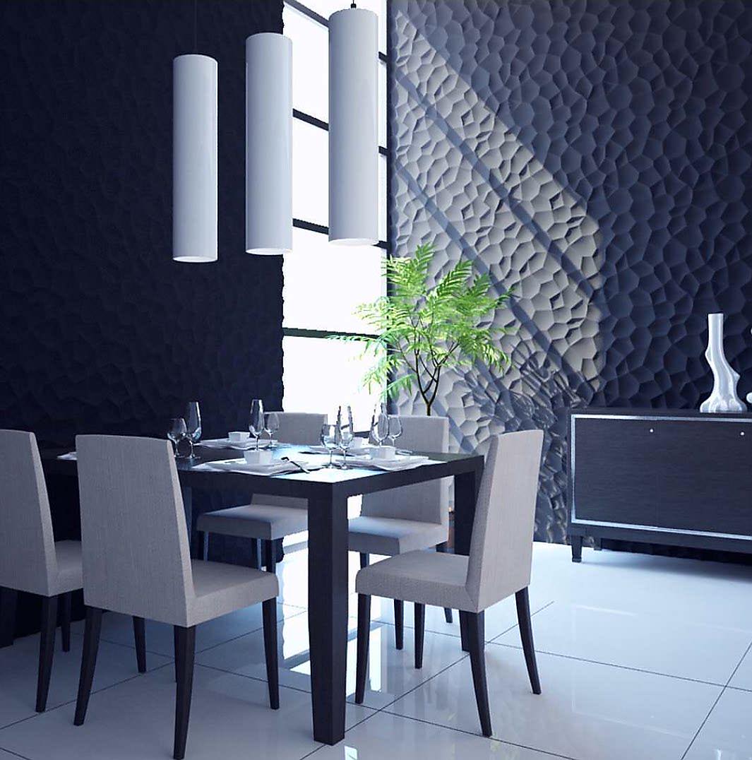 Modern Decorative 3D Wall Panel - Rocky Mars 0041