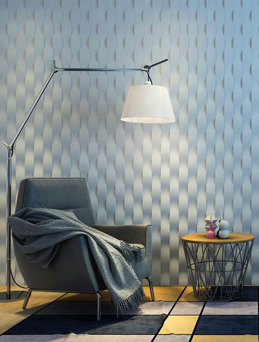 Modern 3D wall panel - Illusion Grid 0115