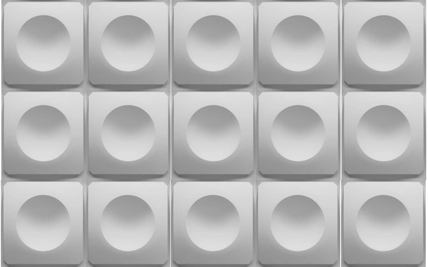 Circles Modern 3D Wall Panel - 0040