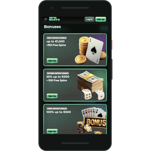Les jeux Winbeatz sur mobile